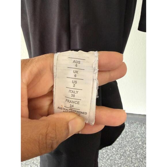 Nicholas Zaire Open Back Long Sleeve Jersey Maxi Dress w/ Slit - Sz 2 - Picture 13 of 15